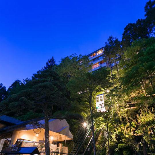 Kanouya Hotel Shibukawa Bagian luar foto