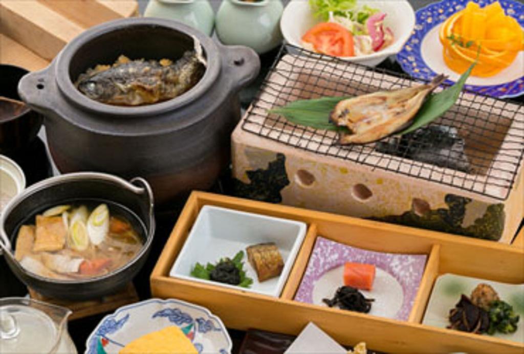 Kanouya Hotel Shibukawa Bagian luar foto